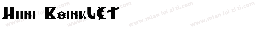 Huni BoinkLET字体转换